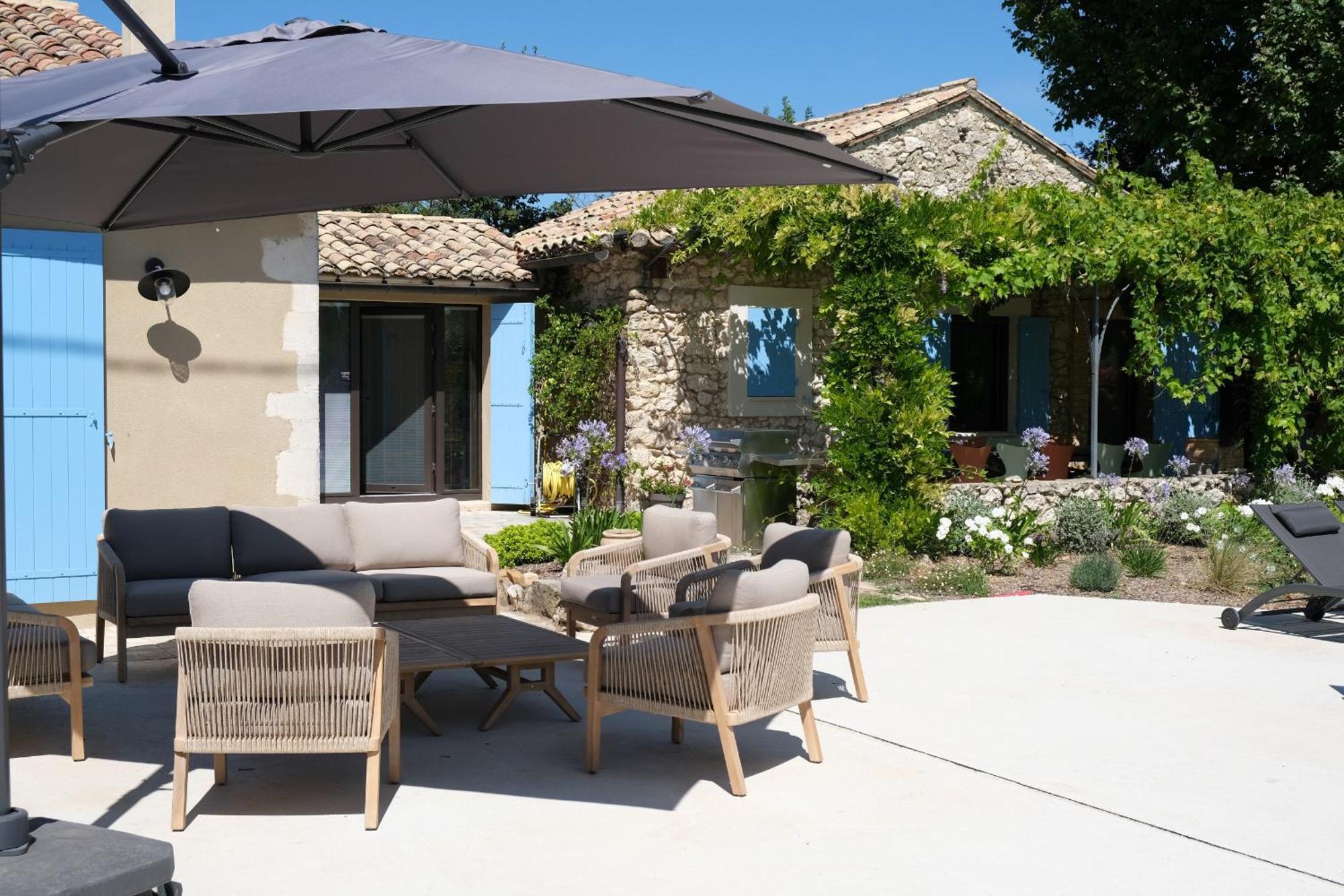 Provencal House With Heated Pool, View Of The Luberon In Robion - Accommodates 12 People. Buitenkant foto