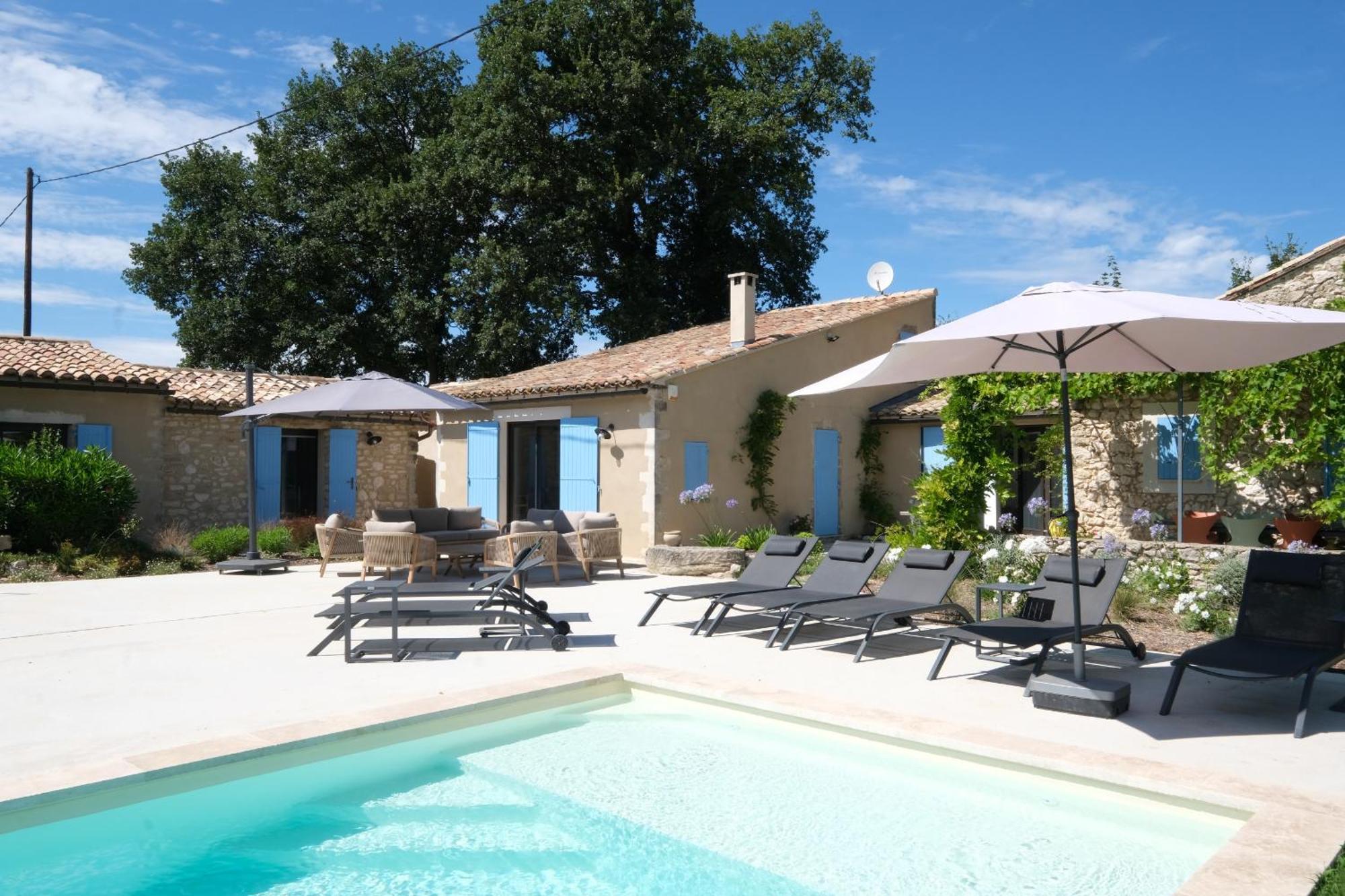 Provencal House With Heated Pool, View Of The Luberon In Robion - Accommodates 12 People. Buitenkant foto