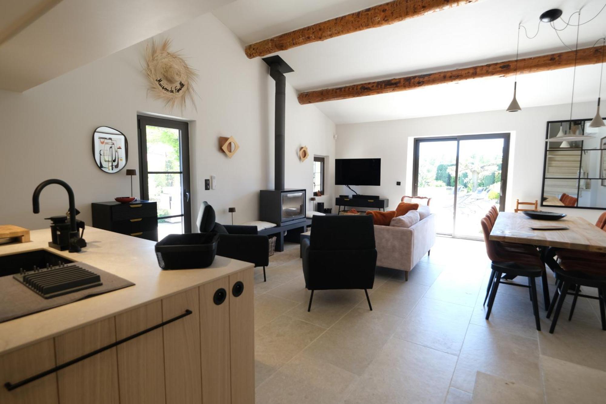 Provencal House With Heated Pool, View Of The Luberon In Robion - Accommodates 12 People. Buitenkant foto