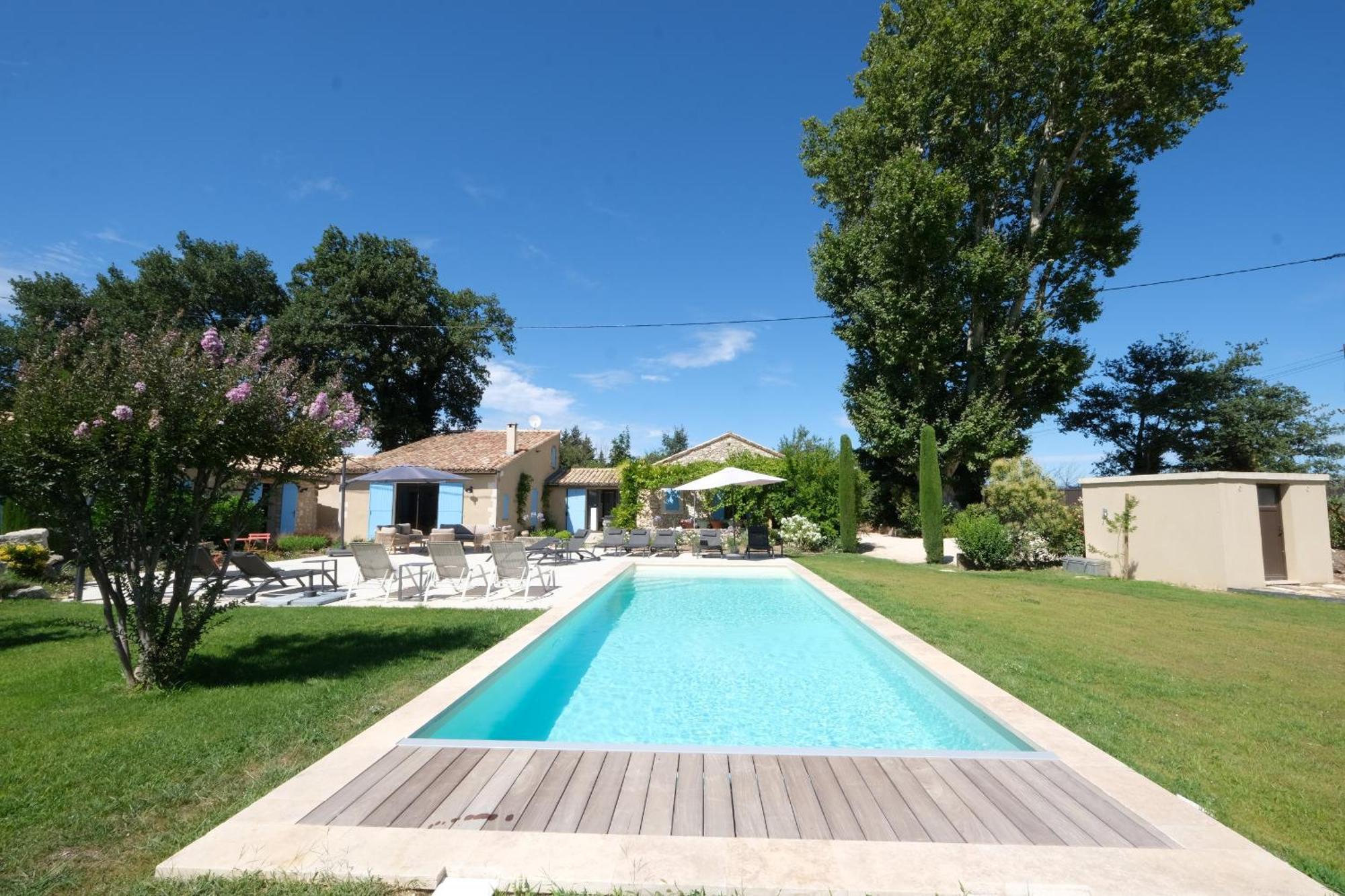 Provencal House With Heated Pool, View Of The Luberon In Robion - Accommodates 12 People. Buitenkant foto